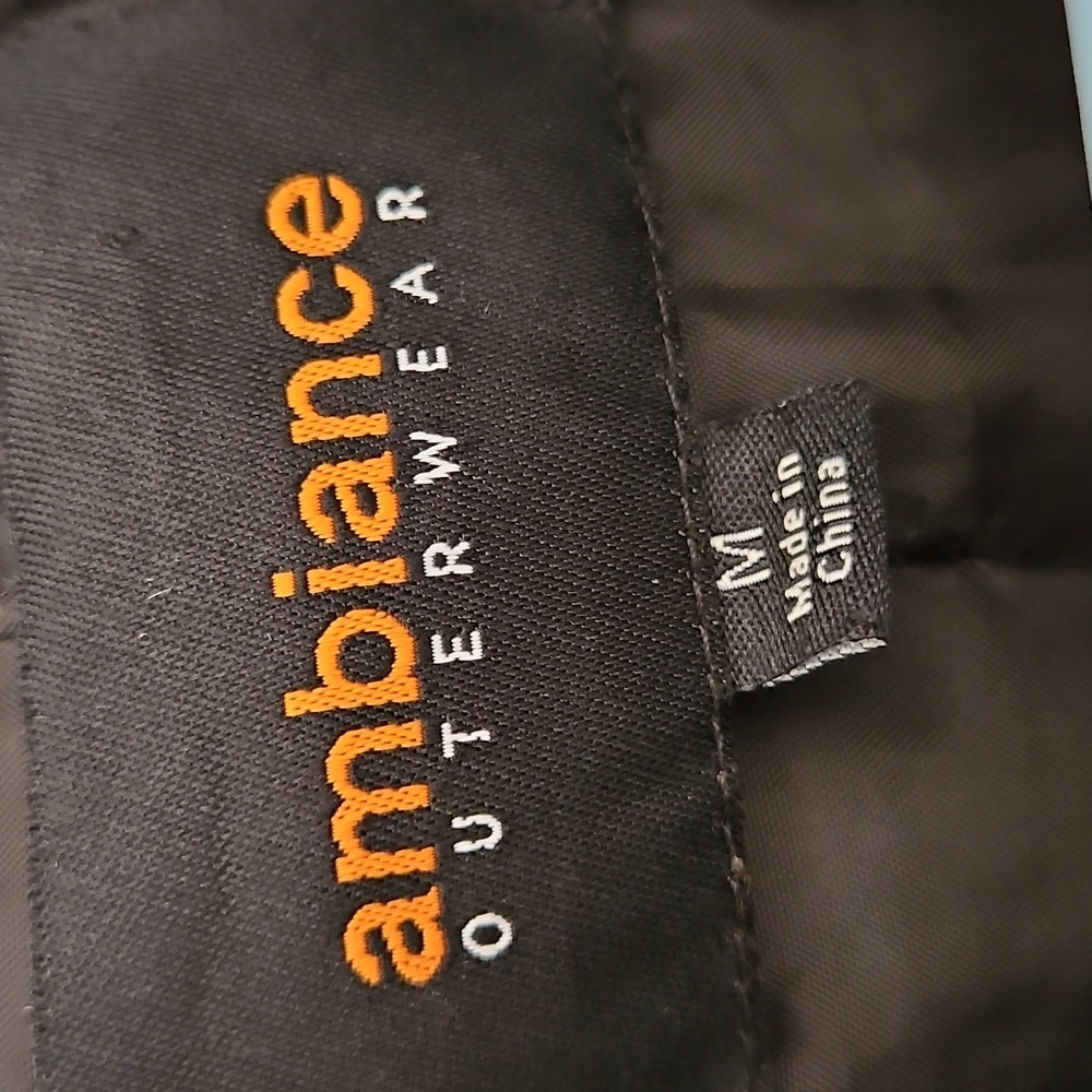 Ambiance Outerwear Faux Fur Teddy Coat Jacket Sz. M Zip Up pockets - Picture 3 of 8